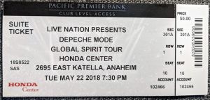2018-05-22 Honda Center, Anaheim, CA, USA - Ticket Stub 1.jpg