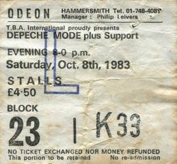 Live At The Hammersmith Odeon, London, October 6, 1983